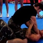 Full mount choke defense demonstration