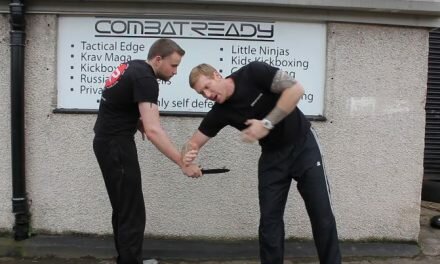 Defending a knife attack from the side